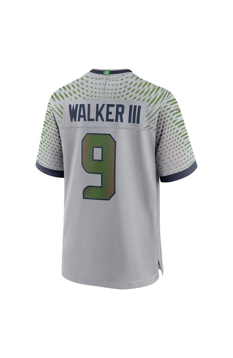 Nike Men's Nike Kenneth Walker III Wolf Gray Seattle Seahawks 2025 Rivalries Collection Game Jersey, Alternate, color, Gray