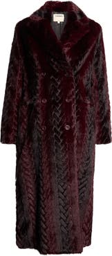 L'AGENCE Icelyn Faux Fur Long Coat