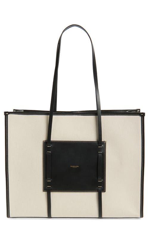 Demellier Large Capri Canvas Tote In Black
