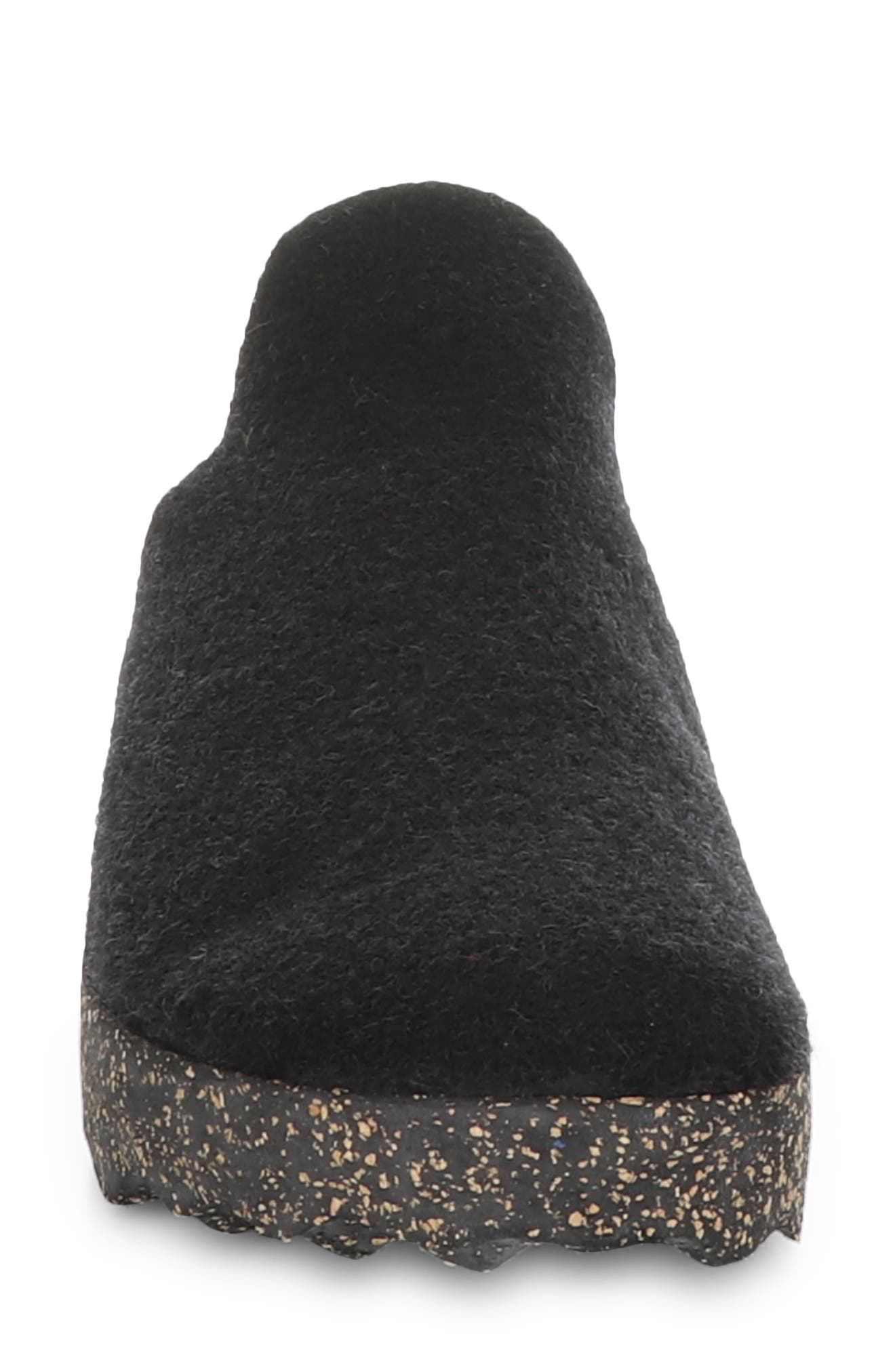 Asportuguesas by Fly London Come Sneaker Mule, Alternate, color, Black Tweed/ Felt