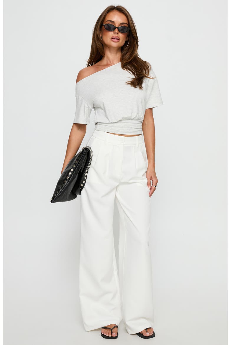 Archer Pleated Pants, Alternate, color, WHITE