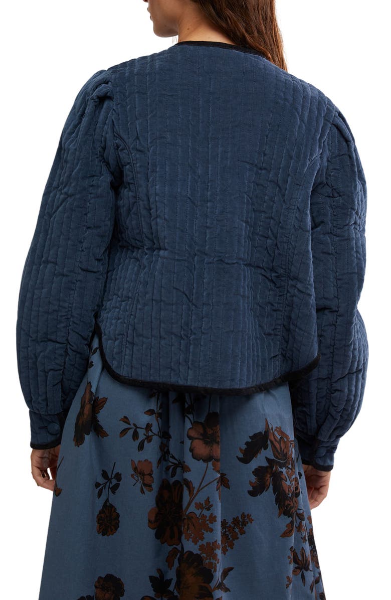 Free People Natalia Stretch Cotton Quilted Jacket, Alternate, color, 
