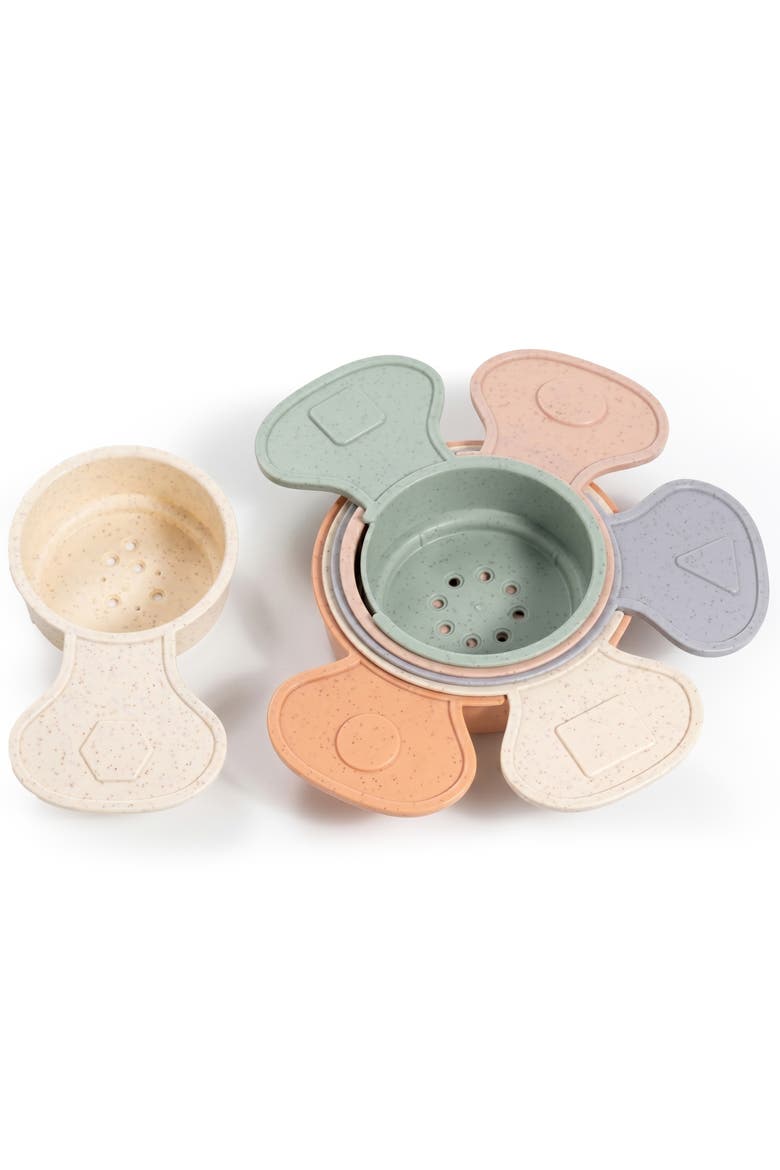 Stacking Cups Educational Bath Toy 6-Piece Set, Main, color, Multicolor