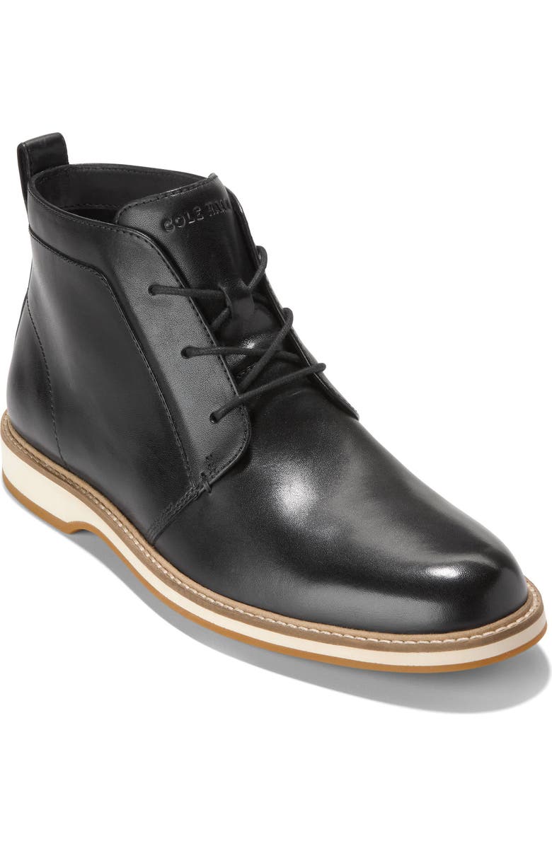 Cole Haan Morse GRANDFØAM Chukka Boot, Main, color, Black / Ivory
