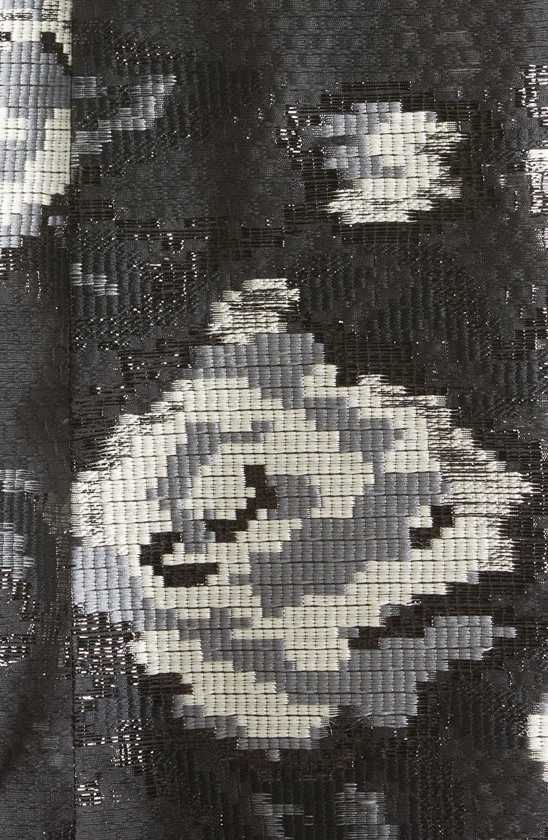 Lela Rose Rose Fil Coupé A-Line Midi Dress, Alternate, color, 