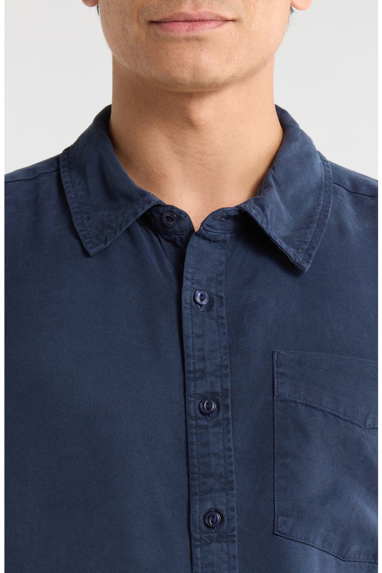 Cooling Comfort Short Sleeve Button-Up Shirt, Alternate, color, MIDNIGHT NAVY