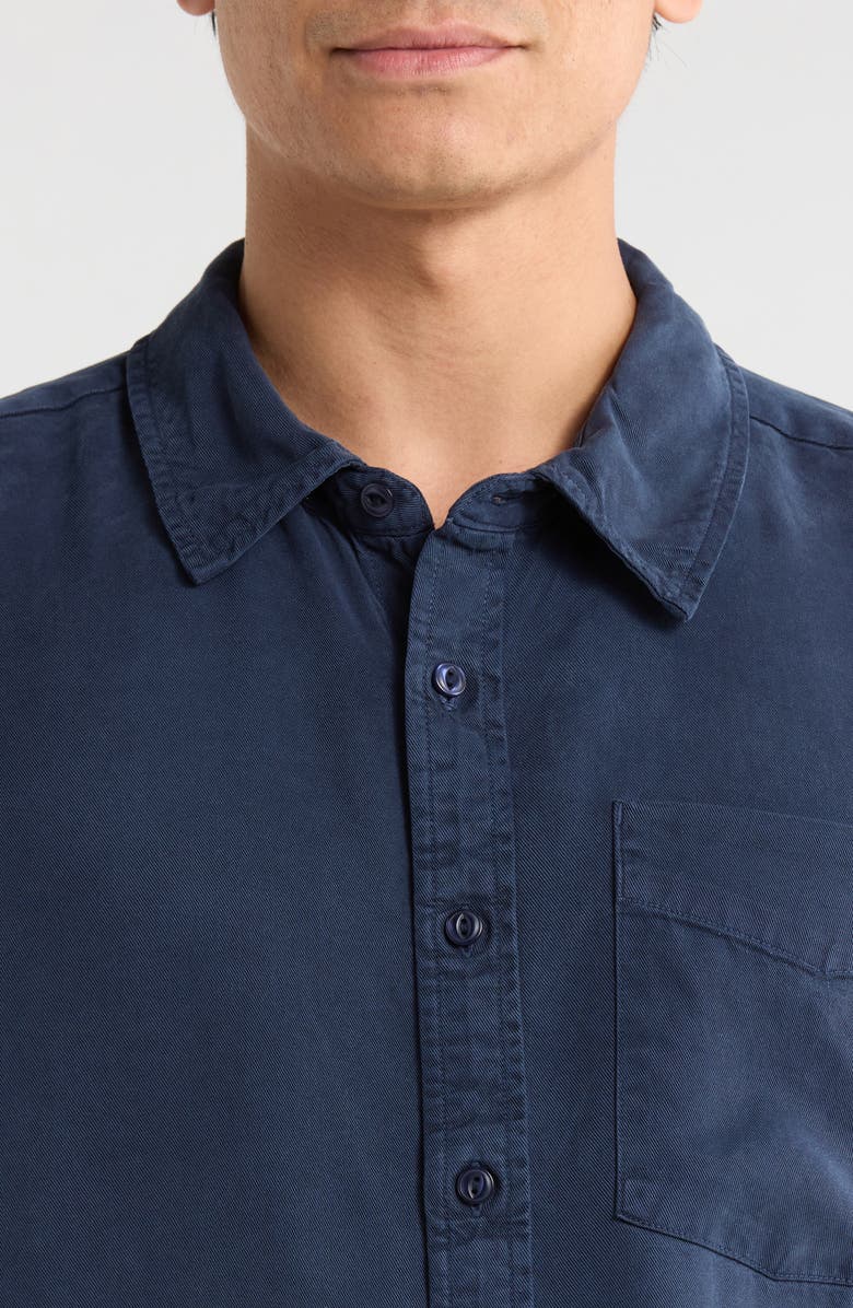 Brixton Cooling Comfort Short Sleeve Button-Up Shirt, Alternate, color, Midnight Navy