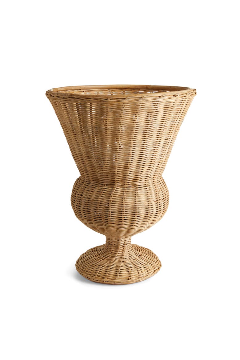 Riviera Footed Urn, Main, color, Brown
