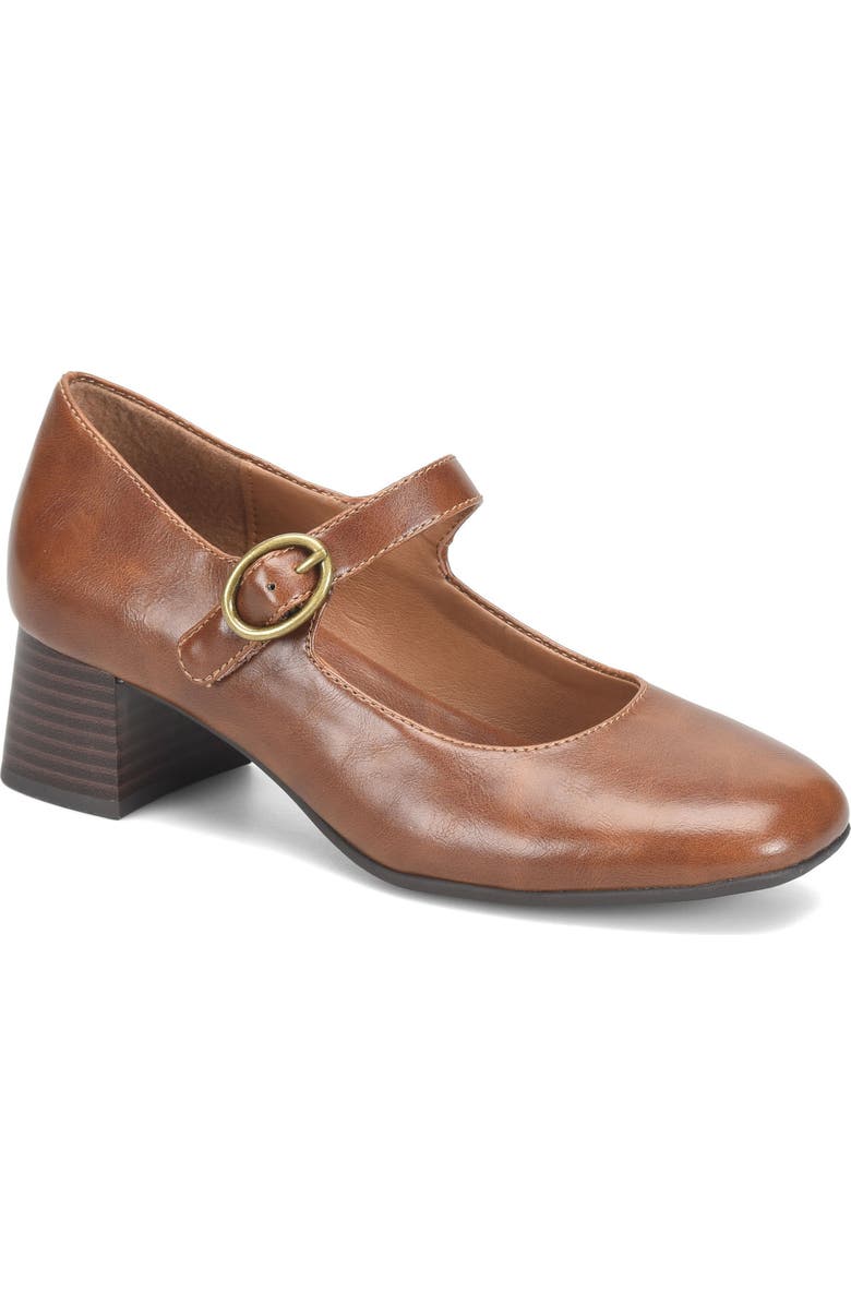 EUROSOFT Paulette Mary Jane Pump, Main, color, Brown