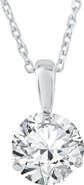 Bliss Diamond 1/2 ct Diamond Solitaire Pendant 14K Gold Lab Grown 3-Prong Martini