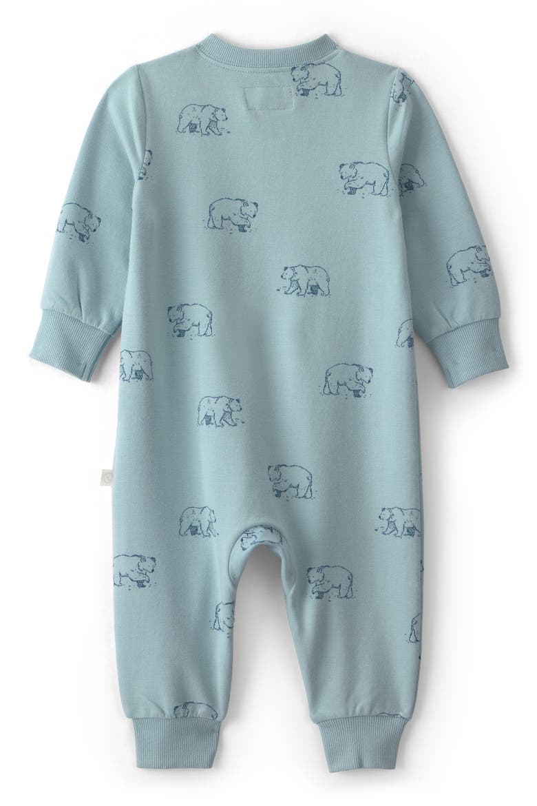 Kids' Bear Print Organic Cotton Blend Jumpsuit, Alternate, color, LP BLUE BEAR