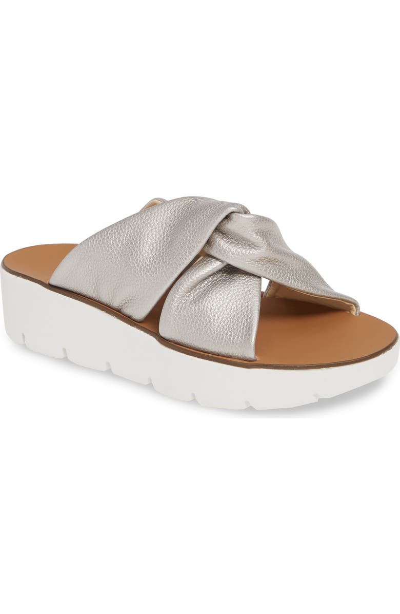 Paul Green Alicia Knotted Wedge Slide Sandal, Main, color,