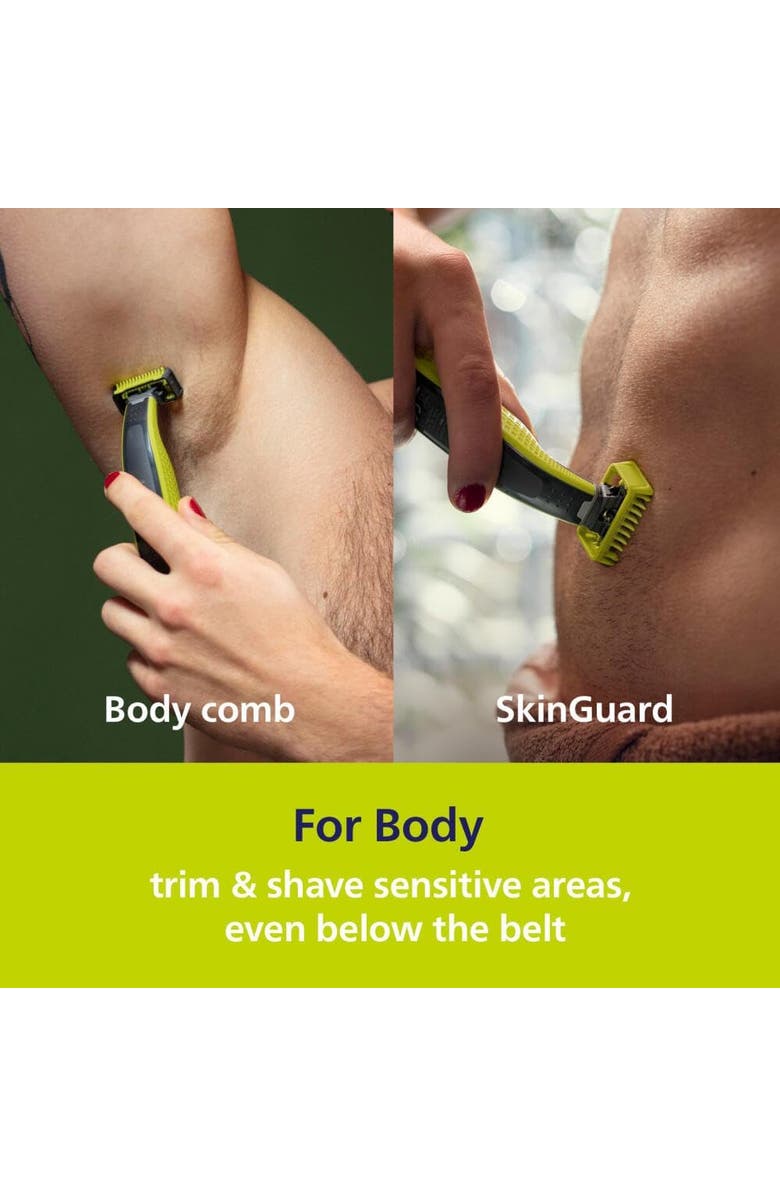 Philips Norelco OneBlade 360 Face + Body, Hybrid Electric Razor & Trimmer Kit, Alternate, color, Silver