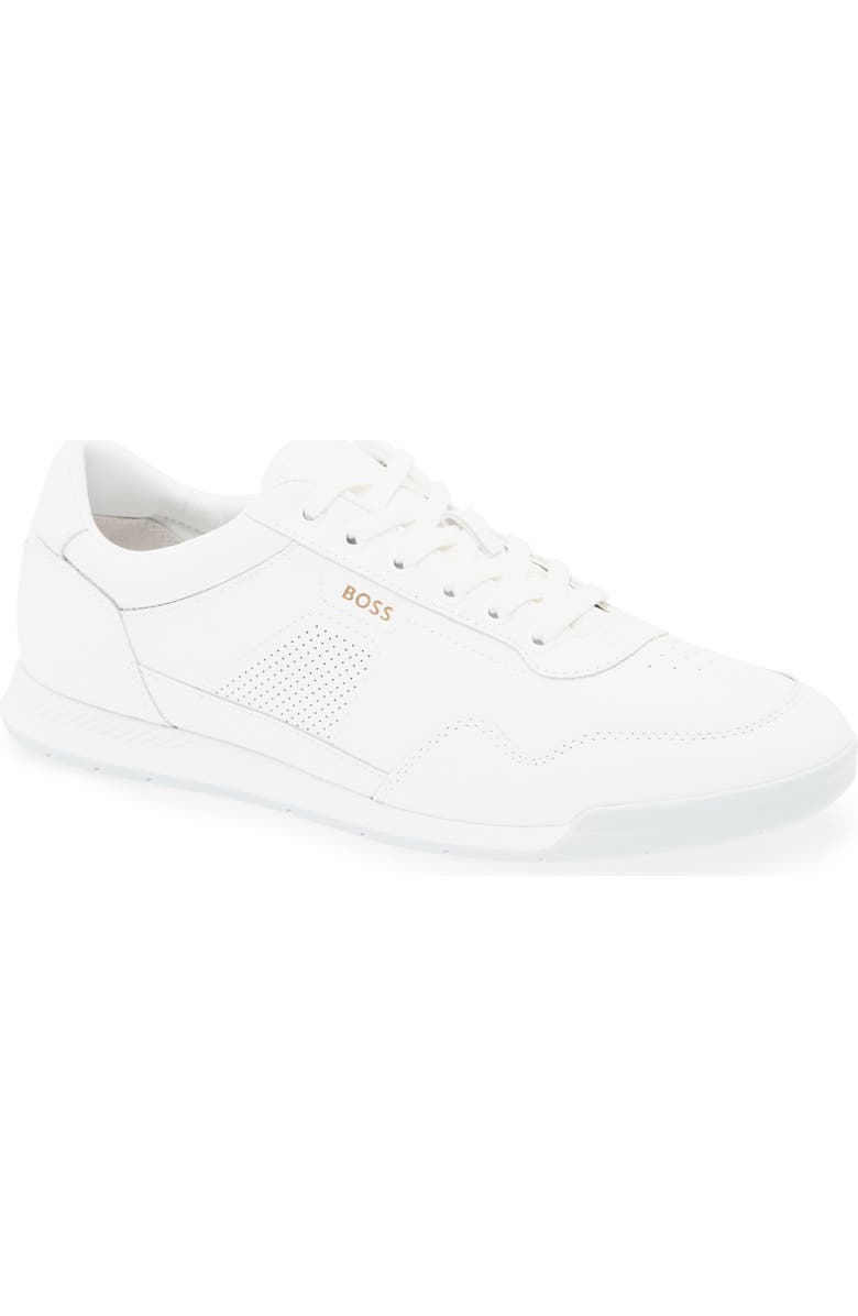 BOSS Titanium Low Top Sneaker, Main, color, White