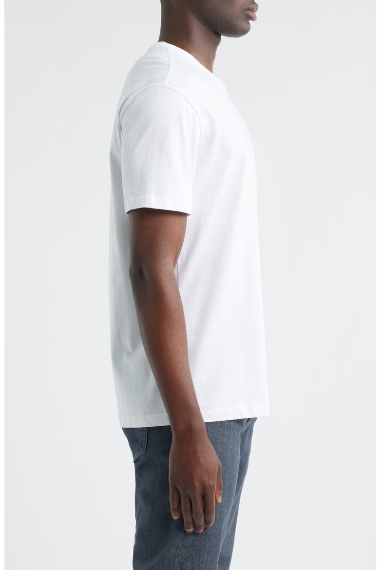 Solid Cotton Crewneck T-Shirt, Alternate, color, WHITE
