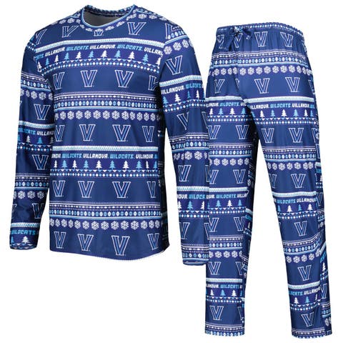 Men's Concepts Sport Navy Villanova Wildcats Swivel Long Sleeve T-Shirt & Pants Sleep Set