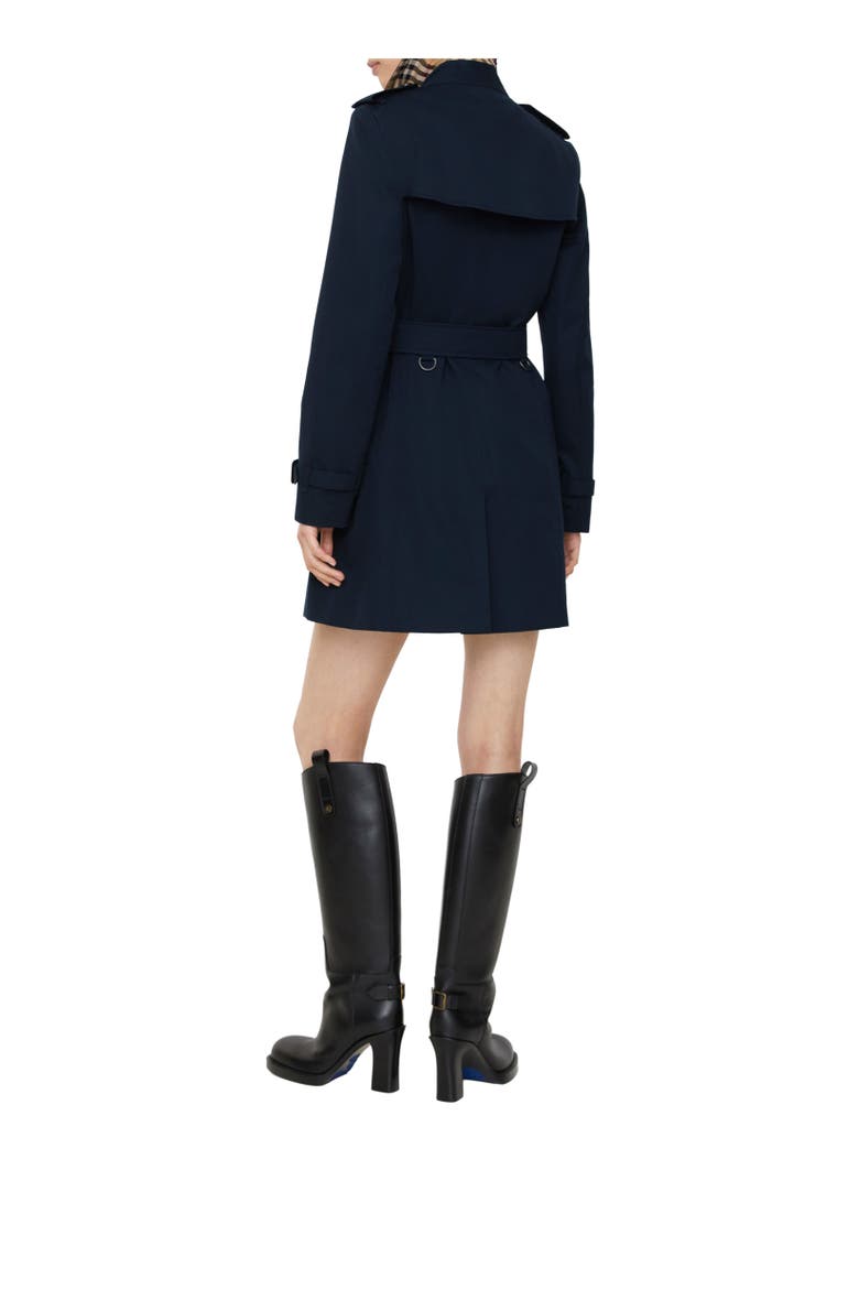 Short Chelsea Heritage Trench Coat, Alternate, color, Coal blue