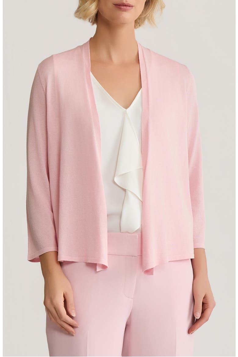 Self Edge Open Front Cardigan, Main, color, TUTU PINK