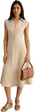 HOBBS LONDON Charlize Button-Front Collared Dress