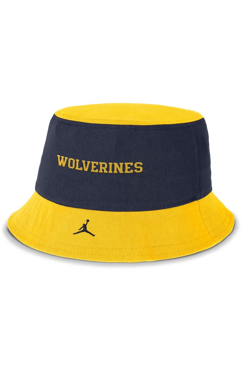 Jordan Brand Men's Jordan Brand Navy/Maize Michigan Wolverines Apex Bucket Hat, Alternate, color, Navy