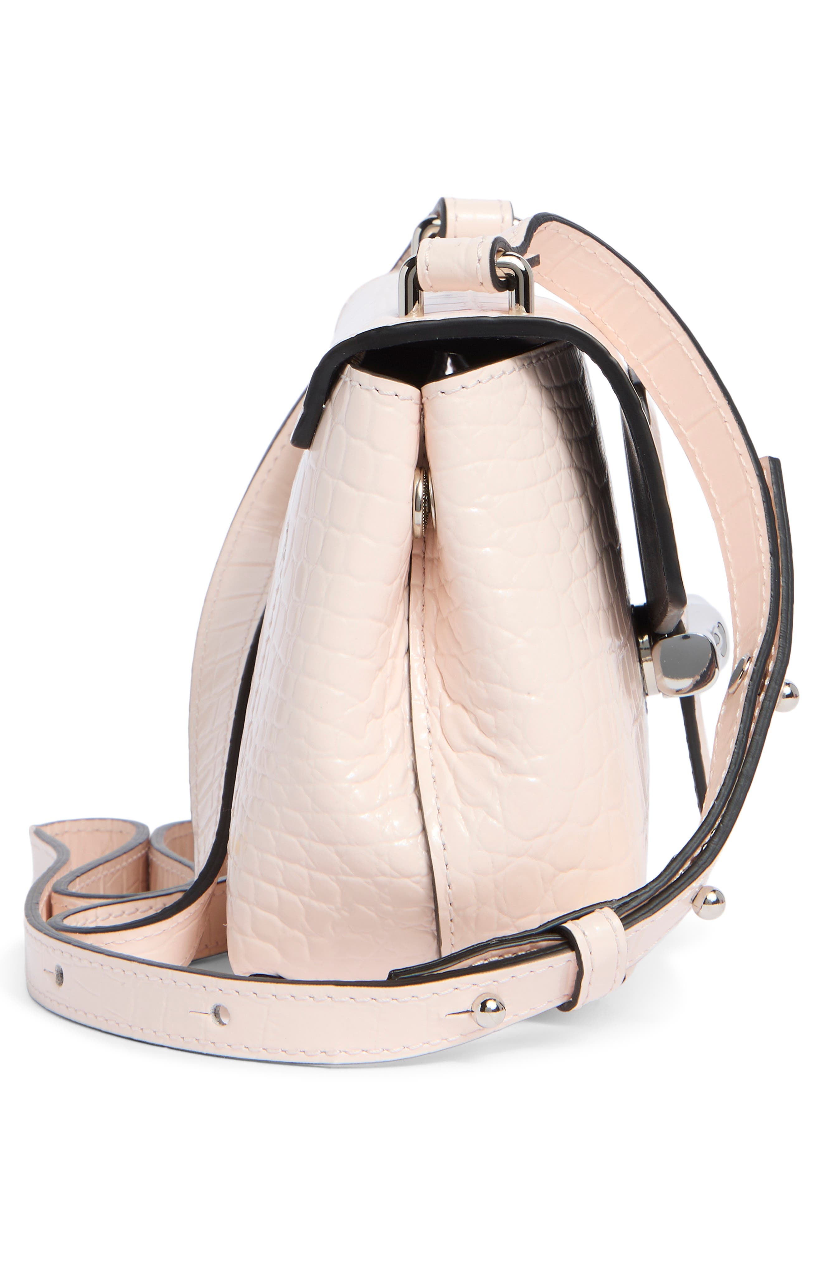 Longchamp Le Roseau Crossbody Bag, Alternate, color, Powder Pink