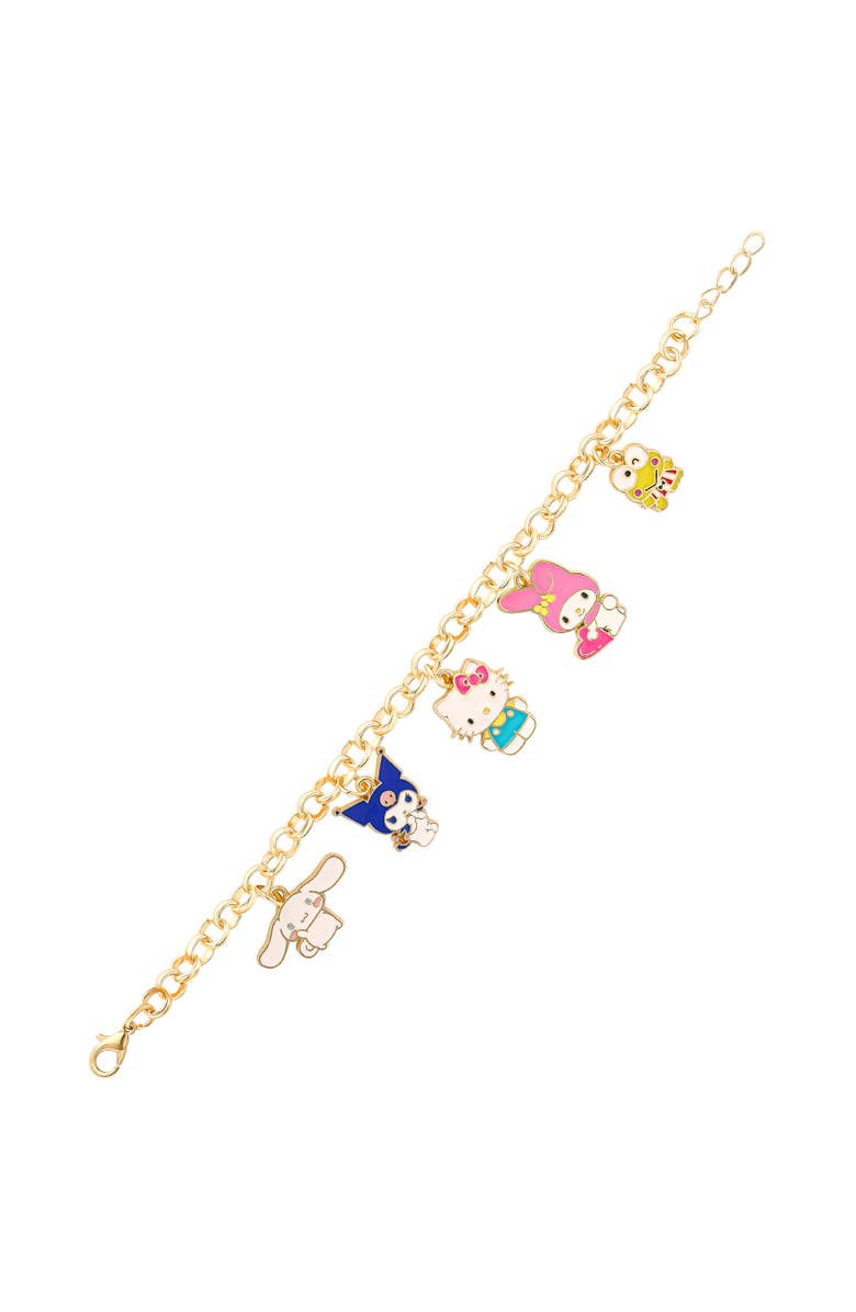 Hello Kitty and Friends Charm Bracelet, Alternate, color, Gold