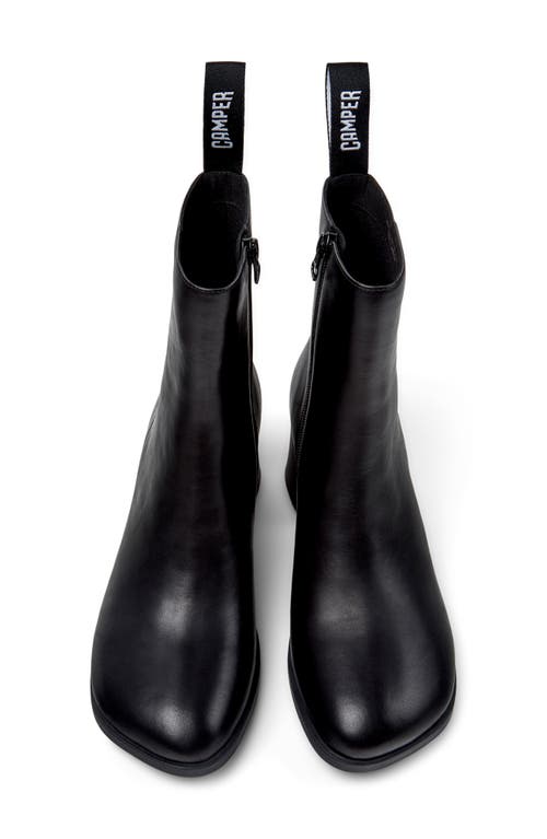 Camper 65mm Kora Leather Block-heel Ankle Boots In Black