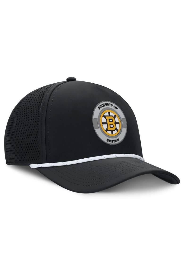 Men's Fanatics Black Boston Bruins Authentic Pro Rink Adjustable Hat, Alternate, color, Black
