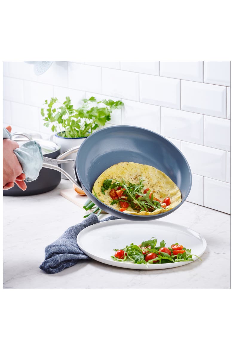 Paris 8-Inch Anodized Aluminum Ceramic Nonstick Frying Pan, Alternate, color, GREY
