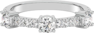 Everlee Three Round Orbit Pavé Lab Diamond Band in 14K