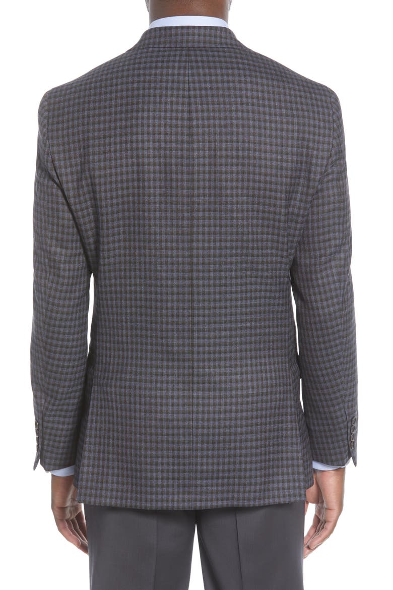 Classic Fit Plaid Wool Sport Coat, Alternate, color, DARK BLUE