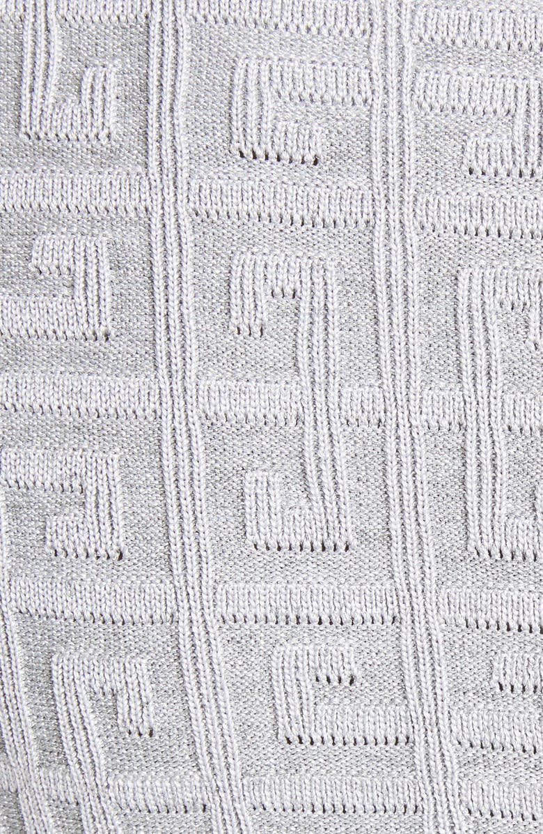 Givenchy Metallic 4 G Long Sleeve Sweater Dress, Alternate, color, 