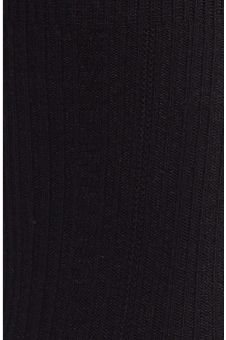 Bow Crew Socks, Alternate, color, BLACK