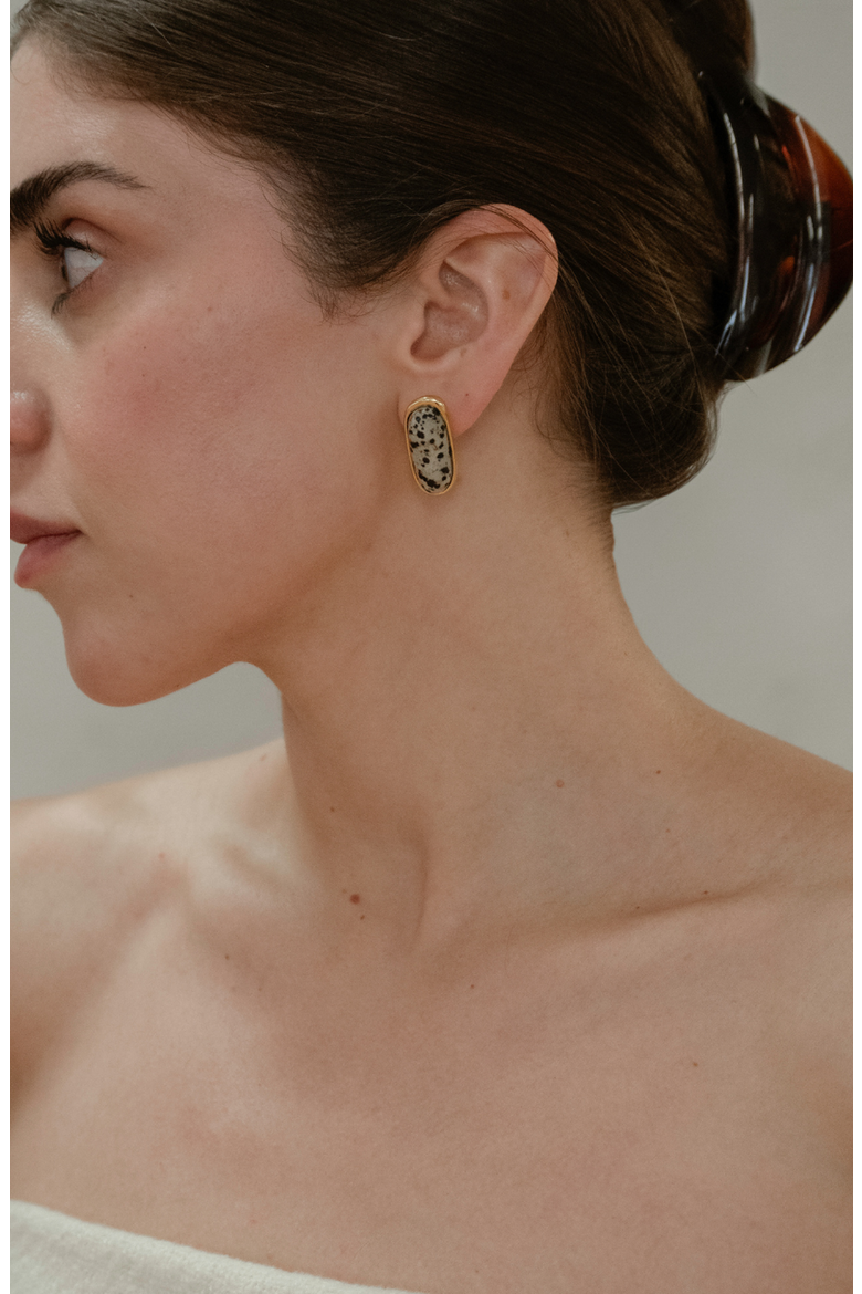 Kaia Earrings, Alternate, color, Dune / Gold