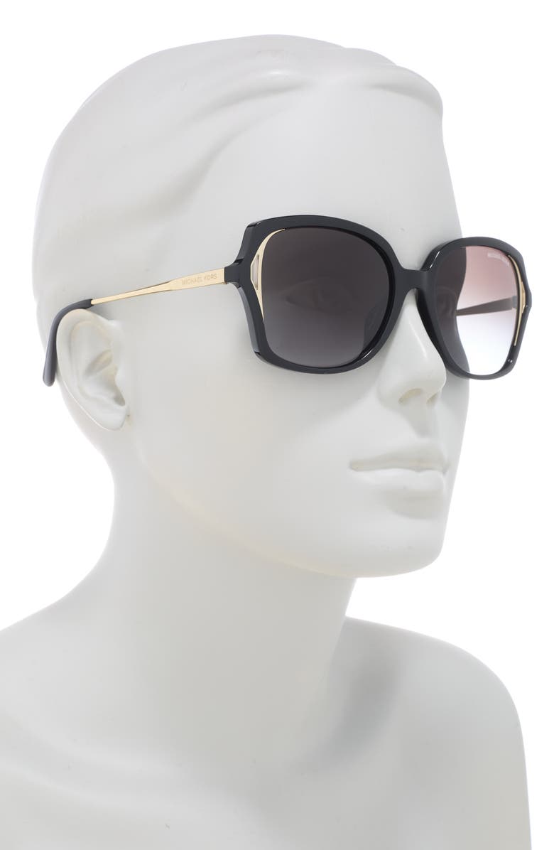 Michael Kors 55mm Square Interlaken Modern Sunglasses, Alternate, color, 