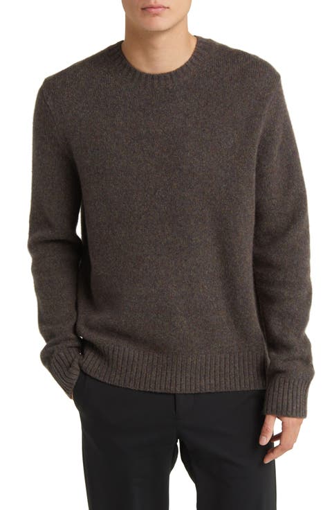 Mélange Wool Blend Crewneck Sweater