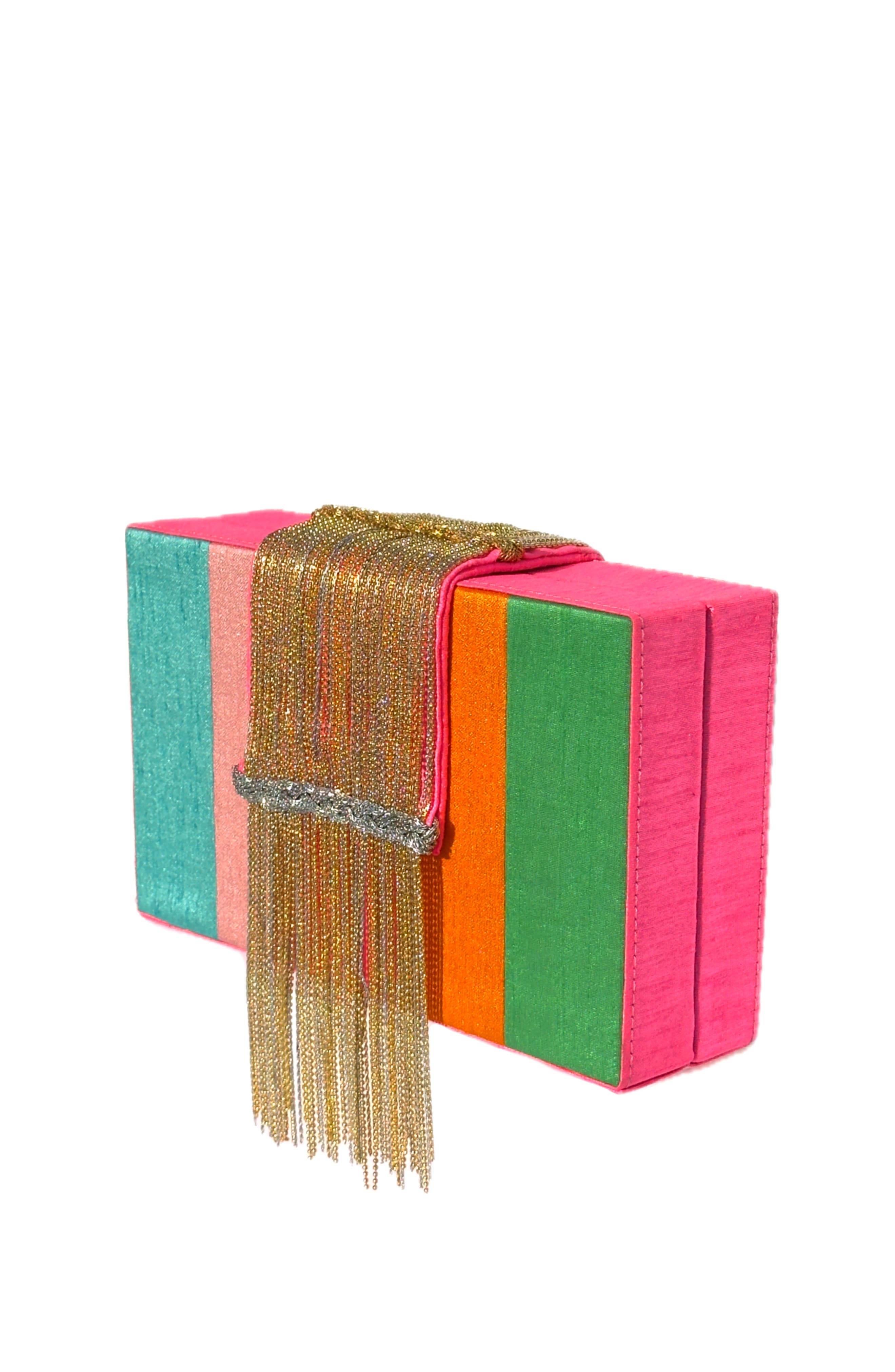 Simitri Skittles Dreamy Clutch, Alternate, color, Multi