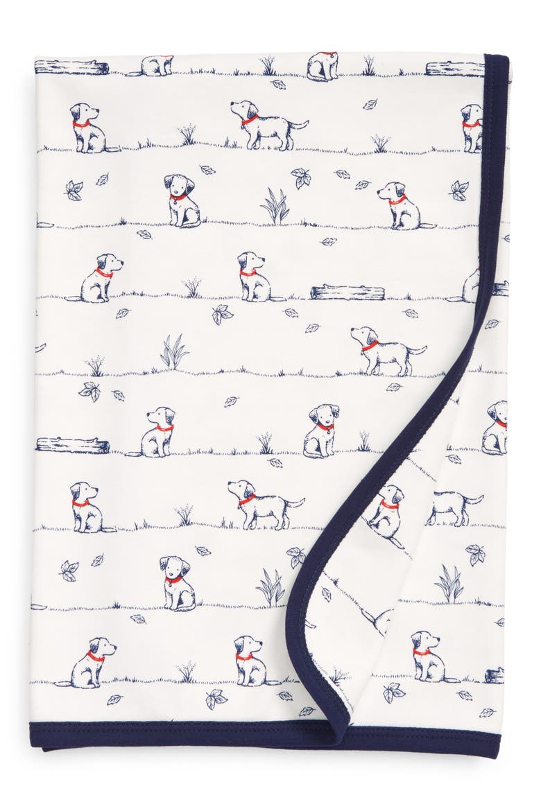 Puppy Run Blanket, Main, color, BLUE