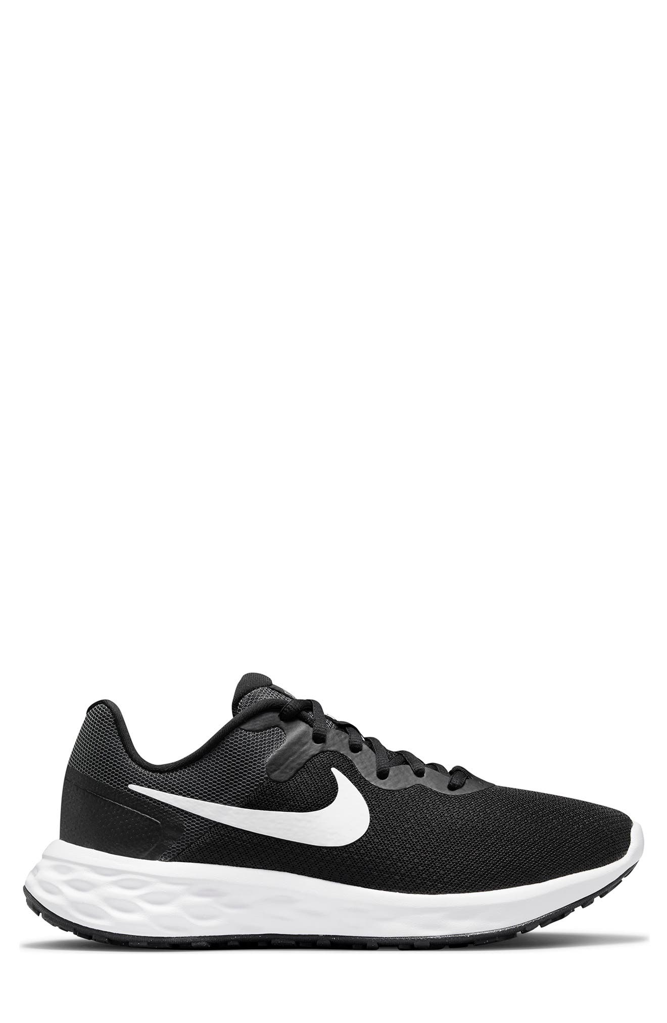 Nike Revolution 6 Running Shoe, Alternate, color, Black/White