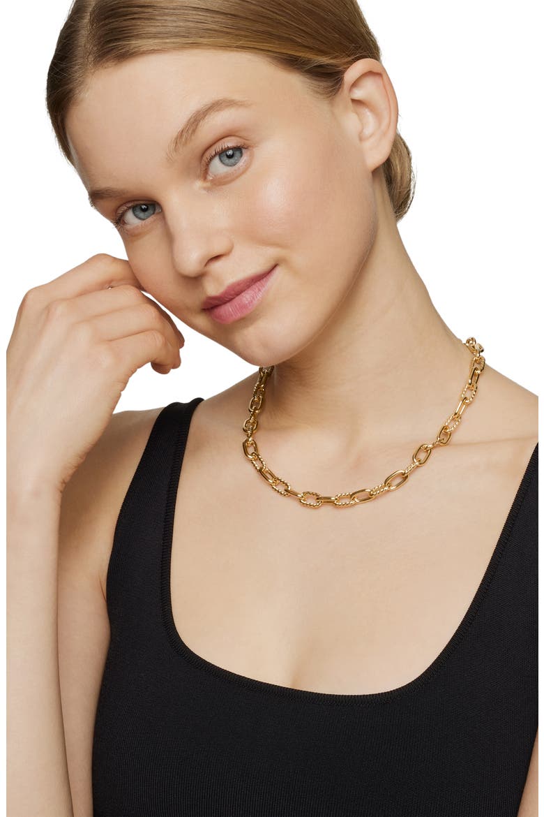 DY Madison® Chain Necklace in 18K Yellow Gold, 8.5mm, Alternate, color, GOLD