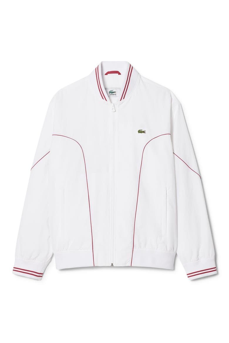 Track Jacket, Alternate, color, WHITE/ BORDEAUX