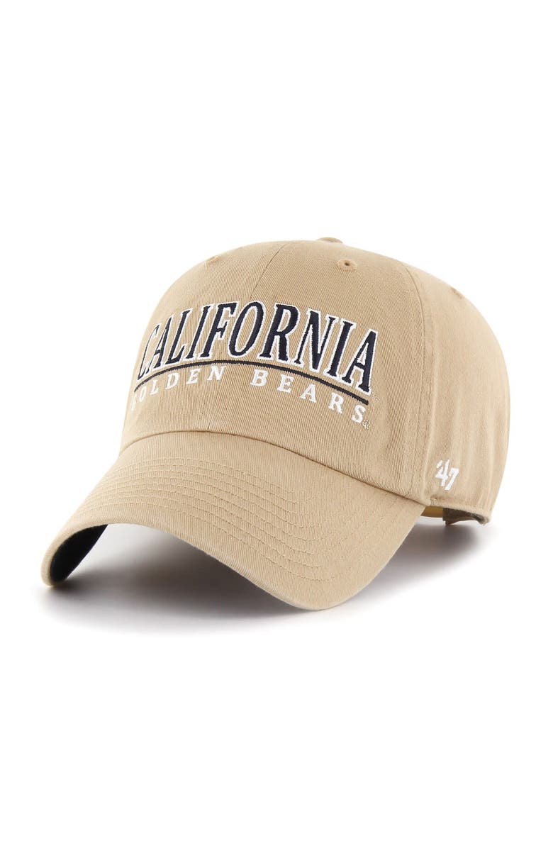 '47 Men's '47 Khaki Cal Bears District Clean Up Adjustable Hat, Alternate, color,