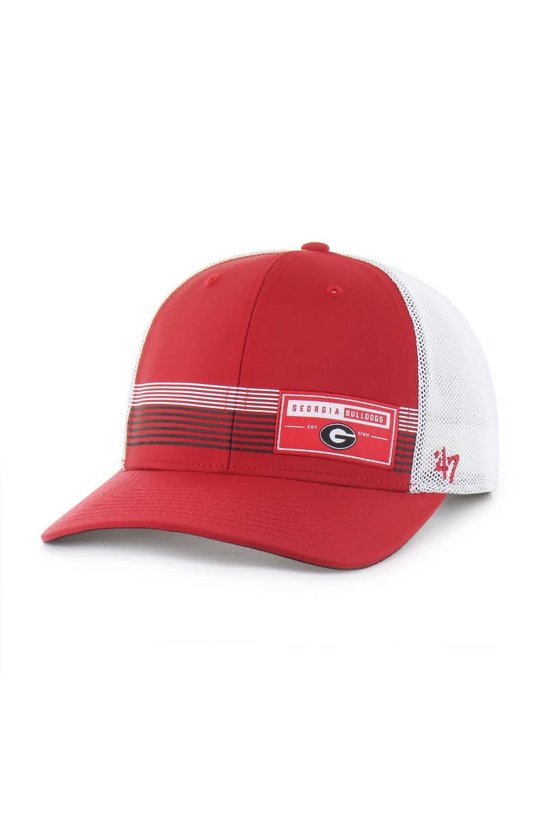 '47 Men's '47  Red Georgia Bulldogs Rangefinder brrr Trucker Adjustable Hat, Main, color, 