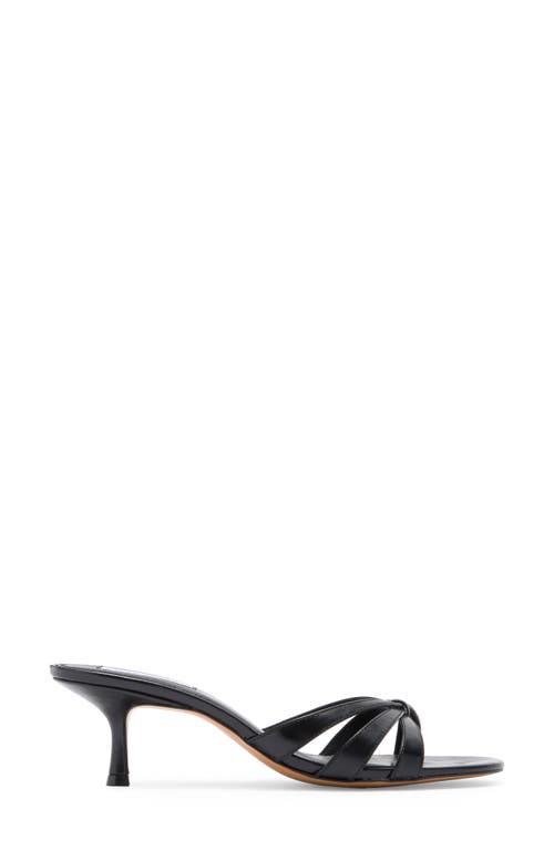 Steve Madden Cary Flip Flop In Black Leather