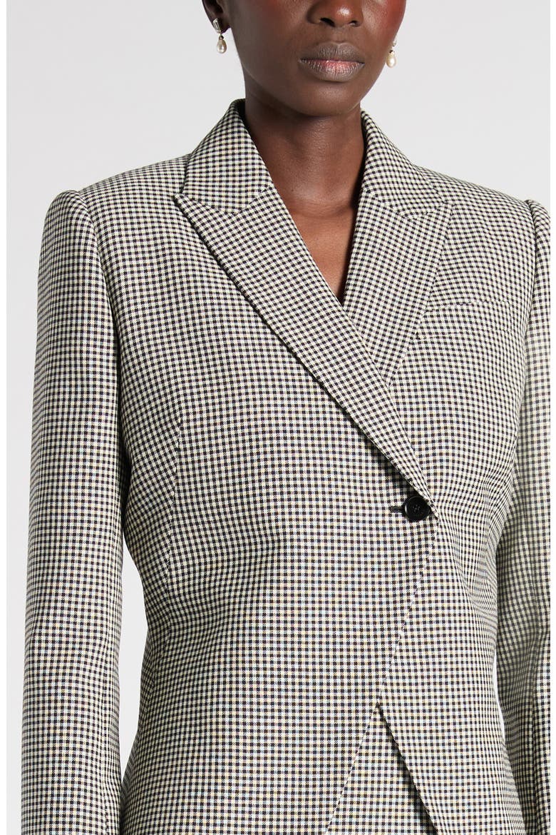 Houndstooth Wool Jacket, Alternate, color, BLACK/IVORY