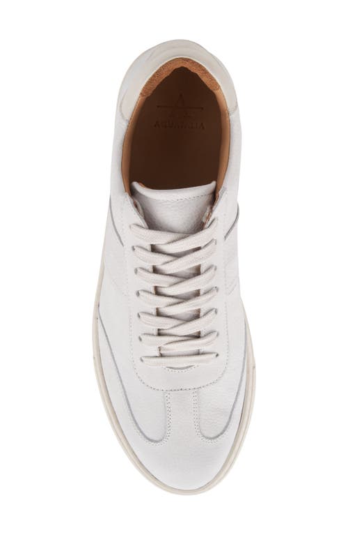 Aquatalia Metro Water Resistant Sneaker In White
