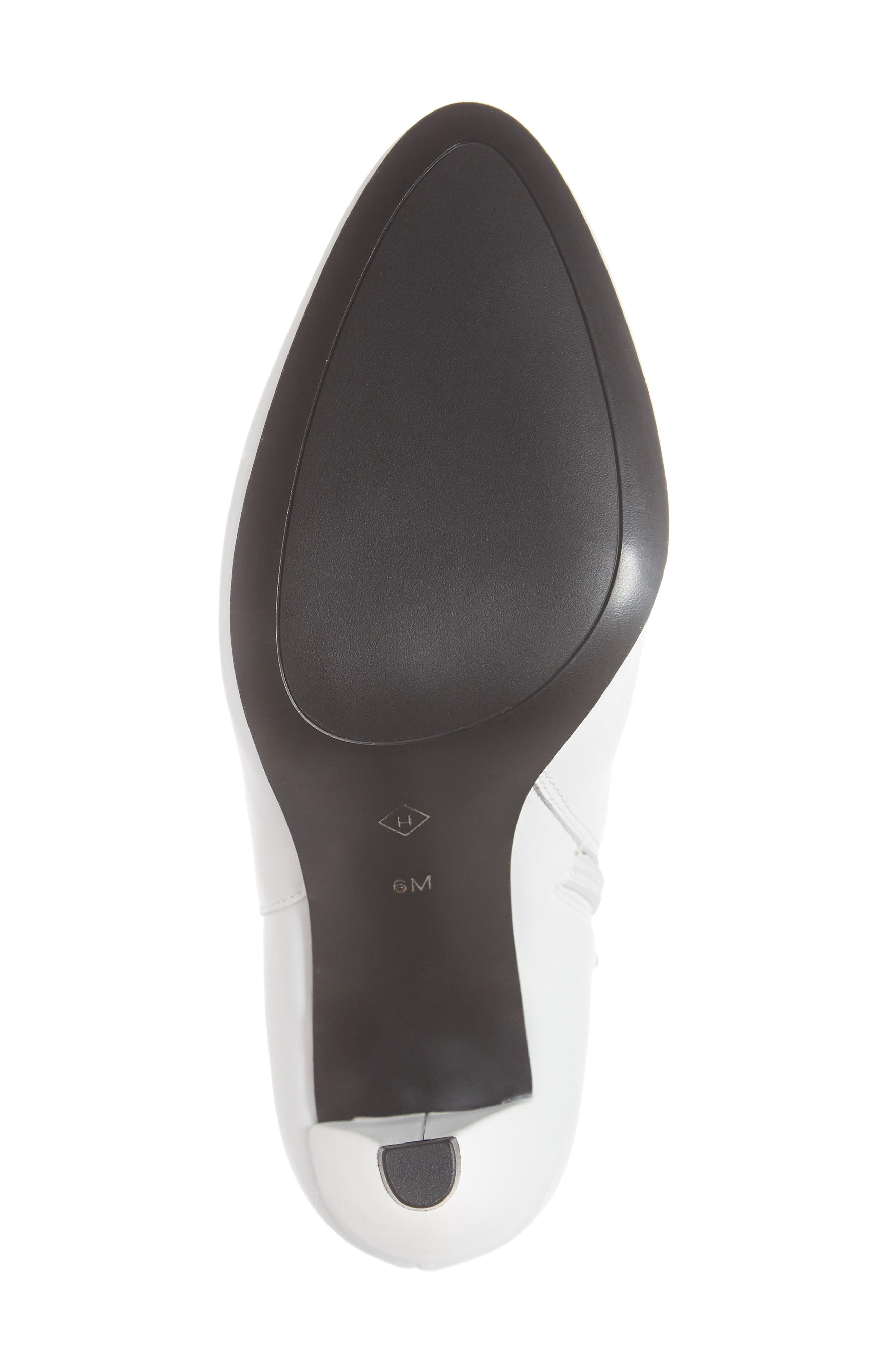 Makayla Bootie, Alternate, color, WHITE LEATHER