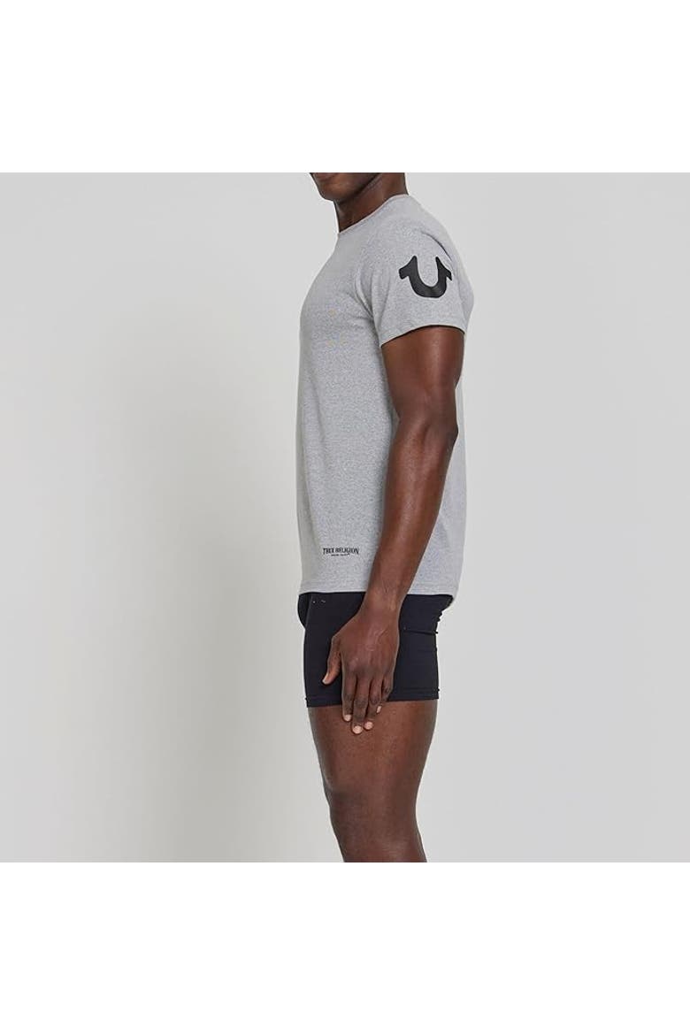 Crew Neck Undershirts 4 Pack, Alternate, color, White/White/Heather Grey/Black