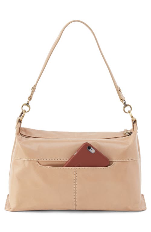 Hobo Avon Leather Shoulder Bag In Sand