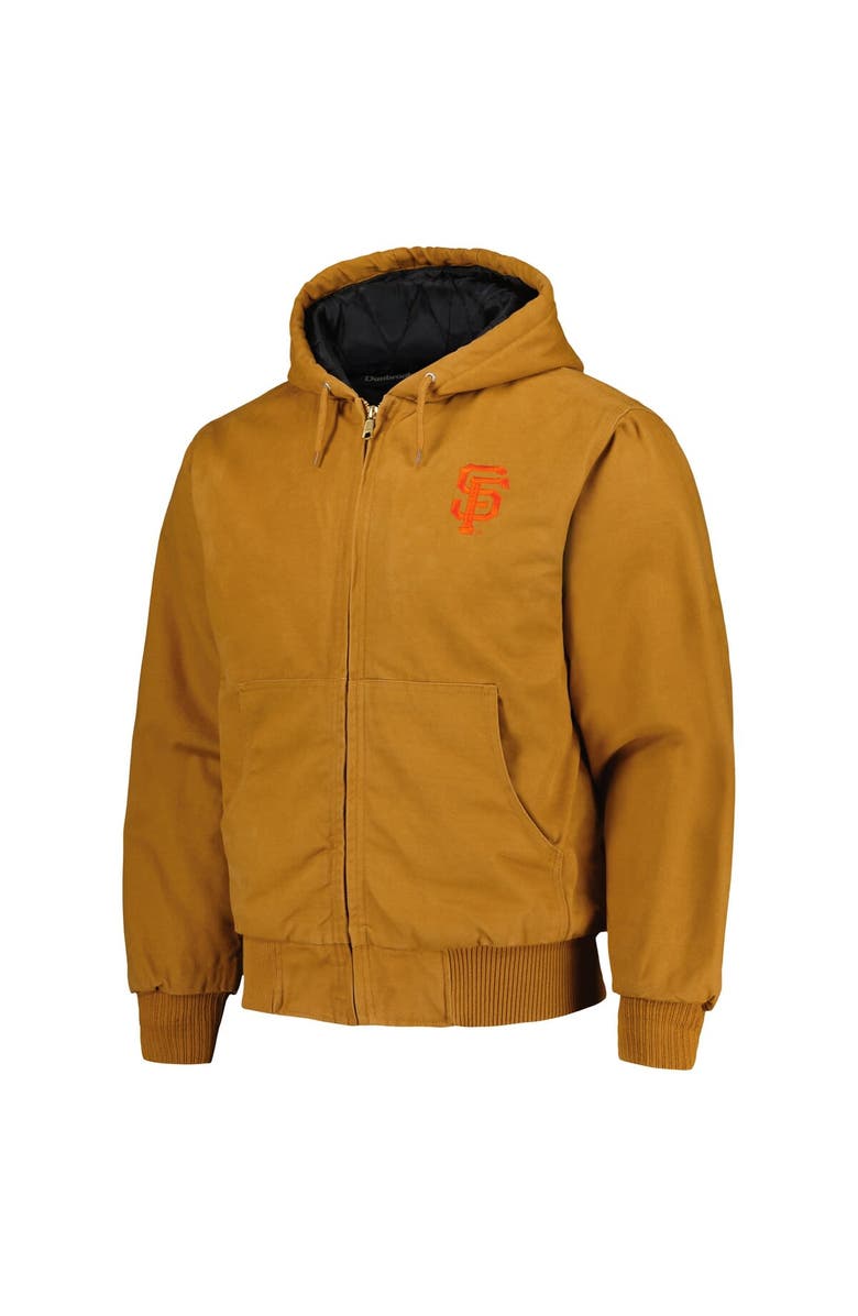 DUNBROOKE Men's Dunbrooke Brown San Francisco Giants Dakota Work Full-Zip Hoodie Jacket, Alternate, color, 
